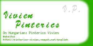 vivien pinterics business card